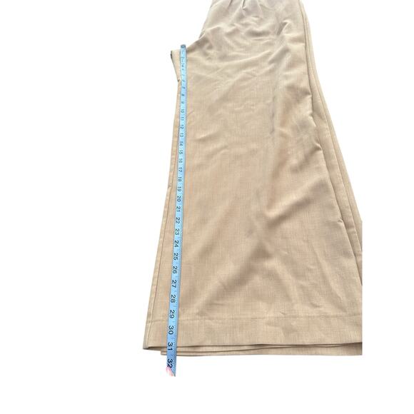 Anthropologie Maeve Tan Office Career High Waisted Wide Leg Dress Pants Size 14 - Picture 11 of 11